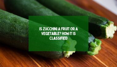 Is Zucchini A Fruit Or A Vegetable How It is Classified