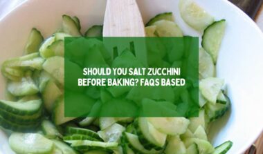 Should You Salt Zucchini Before Baking