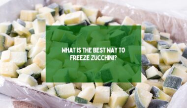 What is the Best Way to Freeze Zucchini